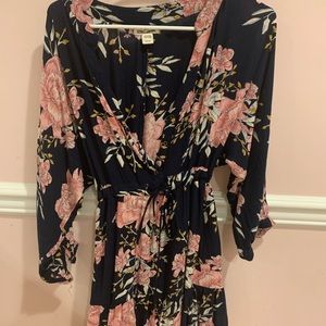 Billabong long sleeve mini dres